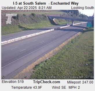 I-5 at South Salem  - Enchanted Way Traffic Camera