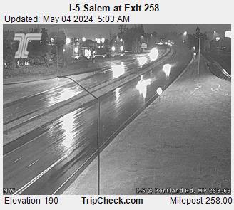 I-5 Salem at Exit 258 Traffic Camera