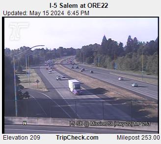 Traffic Cam I-5 Salem at ORE22 Player