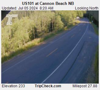 Traffic Cam US 101 at Cannon Beach NB Player