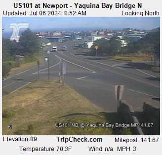 US 101 at Newport - Yaquina Bay Bridge N Traffic Camera