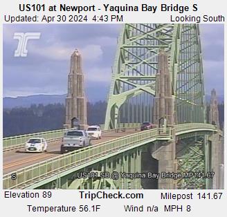US 101 at Newport - Yaquina Bay Bridge S Traffic Camera