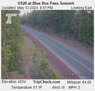 Traffic Cam US 26 at Blue Box Pass Summit Player