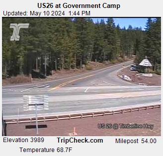 US 26 at Government Camp Traffic Camera