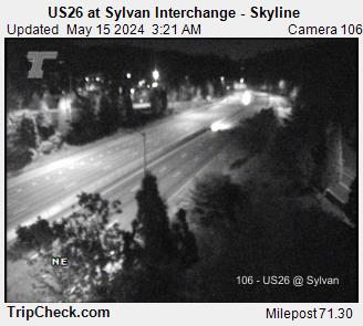 US 26 at Sylvan Interchange - Skyline Traffic Camera