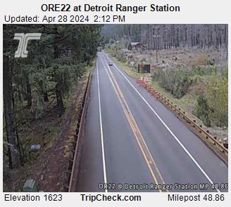 ORE22 at Detroit Ranger Station Traffic Camera