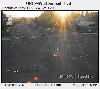 Traffic Cam ORE99W at Sunset Blvd Player