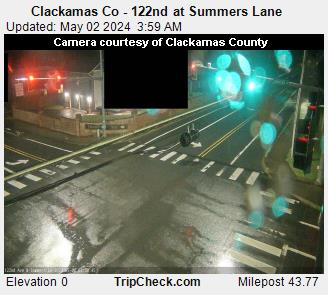 Traffic Cam Clackamas Co - 122nd at Summers Lane Player