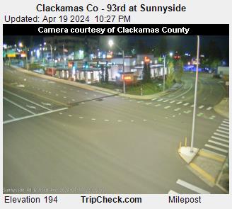 Traffic Cam Clackamas Co - 93rd at Sunnyside Player