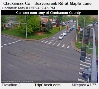 Traffic Cam Clackamas Co - Beavercreek Rd at Maple Lane Player