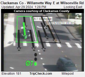 Traffic Cam Clackamas Co - Willamette Way E at Wilsonville Rd Player