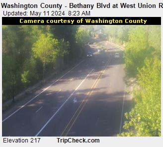 Traffic Cam Washington County - Bethany Blvd at West Union Rd Player