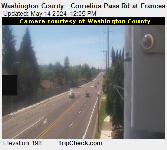 Traffic Cam Washington County - Cornelius Pass Rd at Frances St Player