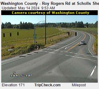 Traffic Cam Washington County - Roy Rogers Rd at Scholls Sherwood Rd Player
