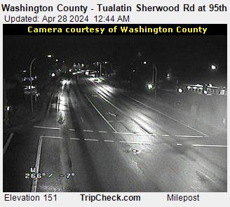 Traffic Cam Washington County - Tualatin Sherwood Rd at 95th Player