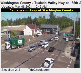 Traffic Cam Washington County - Tualatin Valley Hwy at 185th Ave Player
