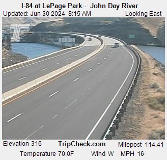 I-84 at LePage Park -  John Day River Traffic Camera