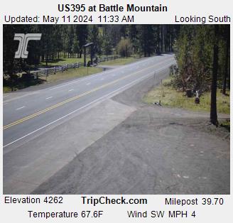 US 395 at Battle Mountain Traffic Camera