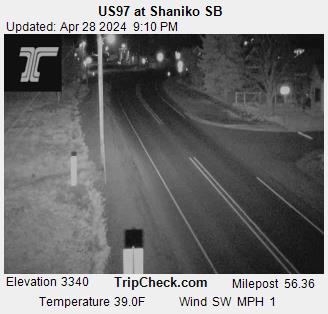 US 97 at Shaniko SB Traffic Camera