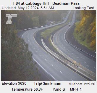 Traffic Cam I-84 at Cabbage Hill - Deadman Pass Player
