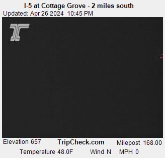 I-5 at Cottage Grove - 2 miles south Traffic Camera