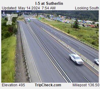 I-5 at Sutherlin Traffic Camera