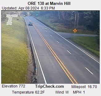 ORE 138 at Marvin Hill Traffic Camera