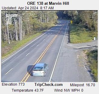 ORE 138 at Marvin Hill Traffic Camera