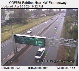 ORE569 Beltline Near NW Expressway Traffic Camera