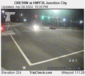 ORE99W at HWY36 Junction City Traffic Camera