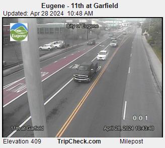 Eugene - 11th at Garfield Traffic Camera