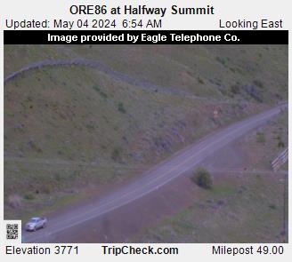 ORE86: Halfway Summit, OR Traffic Camera