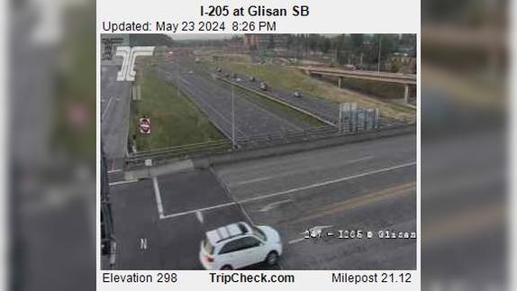 Maywood Park: I-205 at Glisan SB Traffic Camera