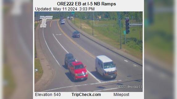 Cottage Grove: ORE222 EB at I-5 NB Ramps Traffic Camera