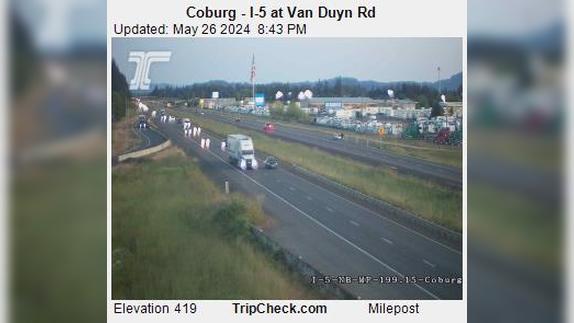 Traffic Cam Coburg: I-5 at Van Duyn Rd Player