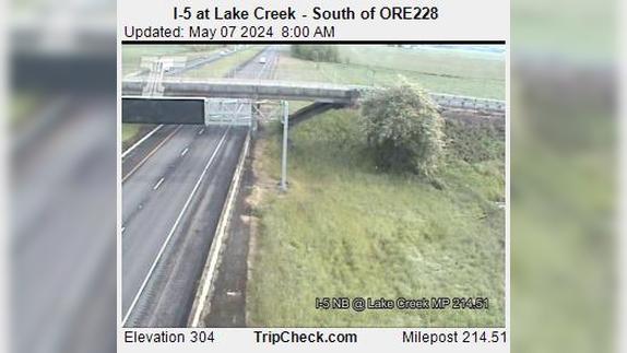 Halsey: I-5 at Lake Creek - South of ORE228 Traffic Camera