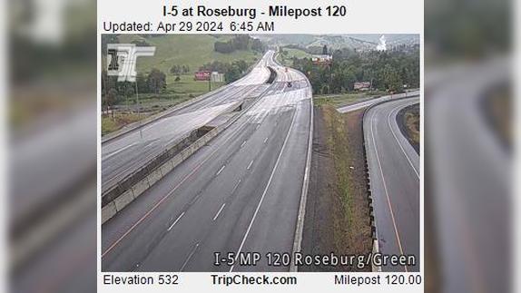Green: I-5 at Roseburg - Milepost 120 Traffic Camera