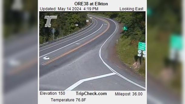 Elkton: ORE38 at Traffic Camera