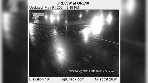 Dundee: ORE99W at ORE18 Traffic Camera