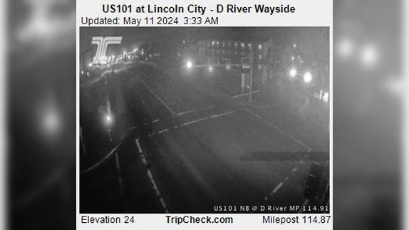 Traffic Cam Lincoln City: US 101 at - D River Wayside Player