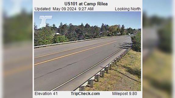 Astoria: US101 at Camp Rilea Traffic Camera