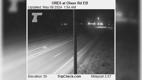 Bay City: ORE6 at Olsen Rd EB Traffic Camera