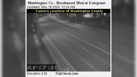 Traffic Cam Hillsboro: Washington Co - Brookwood Blvd at Evergreen Player