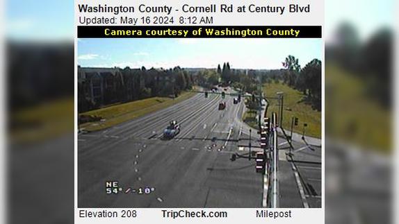 Traffic Cam Hillsboro: Washington County - Cornell Rd at Century Blvd Player