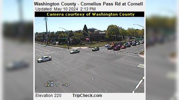 Hillsboro: Washington County - Cornelius Pass Rd at Cornell Traffic Camera