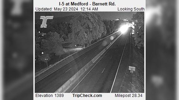 Traffic Cam Medford: I-5 at - Barnett Rd Player