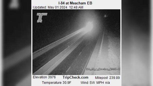 Meacham: I-84 at - EB Traffic Camera