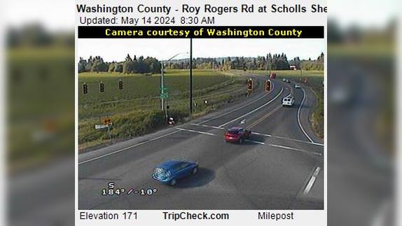 Traffic Cam Sherwood: Washington County - Roy Rogers Rd at Scholls - Rd Player