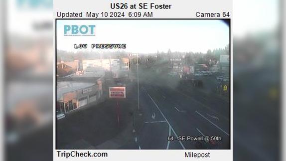 Portland: US 26 at SE Foster Traffic Camera