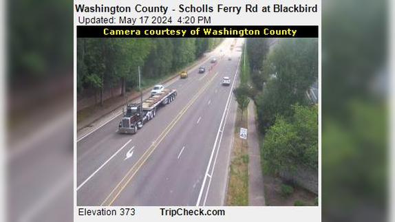 Traffic Cam Durham: Washington County - Scholls Ferry Rd at Blackbird Dr Player